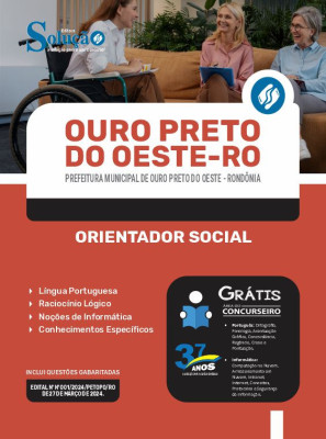 Apostila Prefeitura de Ouro Preto do Oeste - RO em PDF  - Orientador Social - Imagem 1
