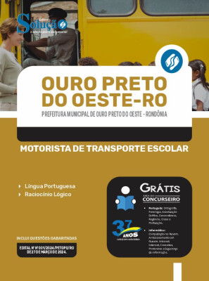 Apostila Prefeitura de Ouro Preto do Oeste - RO  - Motorista de Transporte Escolar - Imagem 3