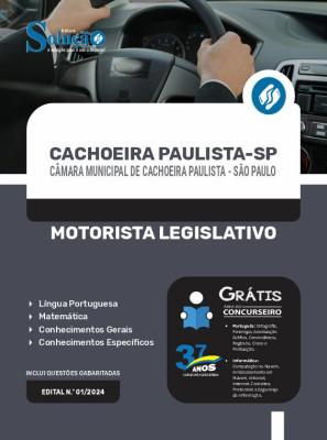Apostila Câmara de Cachoeira Paulista - SP  - Motorista Legislativo - Imagem 3