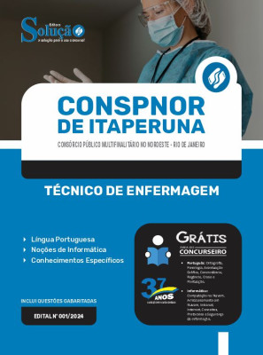 Apostila CONSPNOR de Itaperuna - RJ em PDF  - Técnico de Enfermagem - Imagem 1