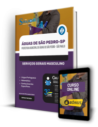 Capa Apostila Prefeitura de Águas de São Pedro - SP  - Serviços Gerais Masculino