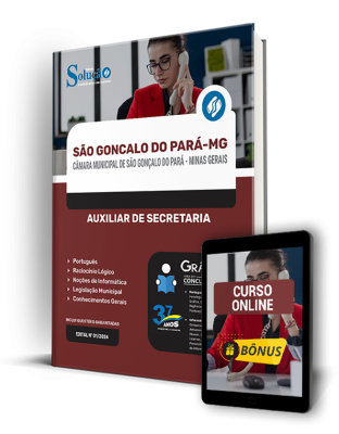 Apostila Câmara de São Gonçalo do Pará - MG  - Auxiliar de Secretaria - Imagem 1