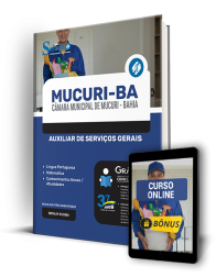 Capa Apostila Câmara de Mucuri - BA  - Auxiliar de Serviços Gerais