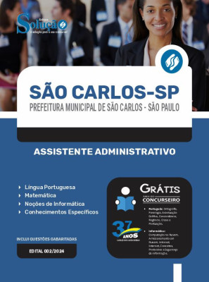 Apostila Prefeitura de São Carlos - SP em PDF  - Assistente Administrativo - Imagem 1