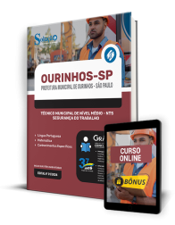 Capa Apostila Prefeitura de Ourinhos - SP  - Técnico Municipal de Nível Médio - NTS Segurança do Trabalho