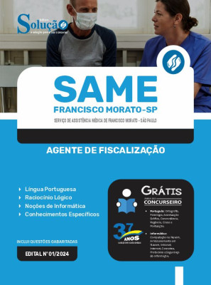 Apostila SAME Francisco Morato - SP  - Agente de Fiscalização - Imagem 3