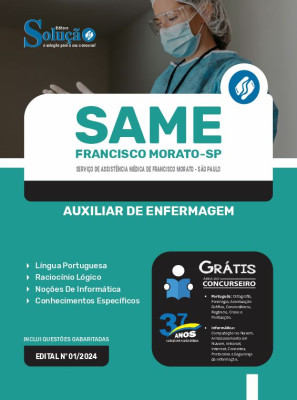 Apostila SAME Francisco Morato - SP  - Auxiliar de Enfermagem - Imagem 3