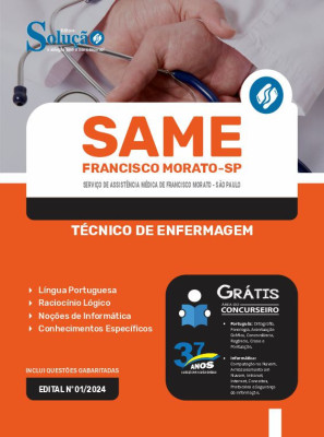 Apostila SAME Francisco Morato - SP em PDF  - Técnico de Enfermagem - Imagem 1