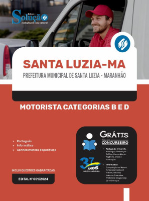 Apostila Prefeitura de Santa Luzia - MA  - Motorista - Categorias B e D - Imagem 3