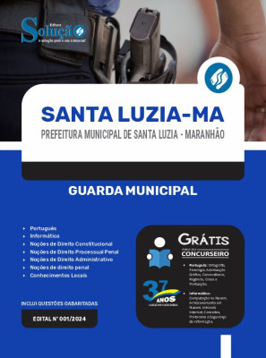 Apostila Prefeitura de Santa Luzia - MA  - Guarda Municipal - Imagem 3