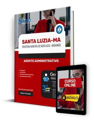 Apostila Prefeitura de Santa Luzia - MA  - Agente Administrativo - Imagem 1