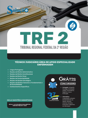 Apostila TRF 2 em PDF  - Técnico Judiciário - Área de Apoio Especializado - Enfermagem - Imagem 1
