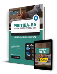 Capa Apostila Prefeitura de Piritiba - BA  - Ensino Fundamental Incompleto