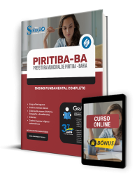 Capa Apostila Prefeitura de Piritiba - BA  - Ensino Fundamental Completo