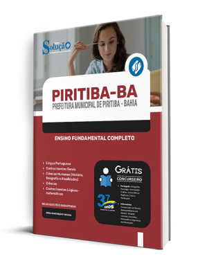 Apostila Prefeitura de Piritiba - BA  - Ensino Fundamental Completo - Imagem 2