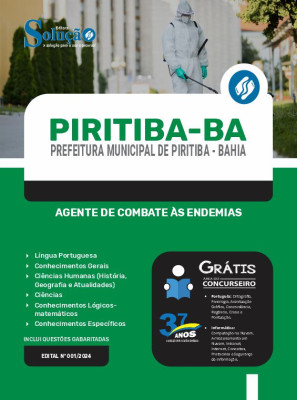 Apostila Prefeitura de Piritiba - BA  - Agente de Combate às Endemias - Imagem 3