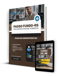 Capa Apostila Prefeitura de Passo Fundo - RS  - Auxiliar Administrativo