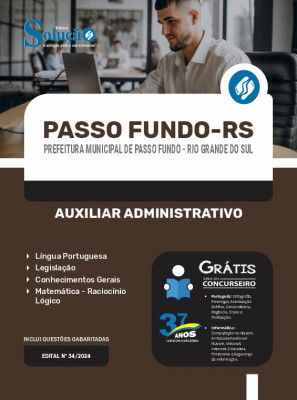 Apostila Prefeitura de Passo Fundo - RS  - Auxiliar Administrativo - Imagem 3