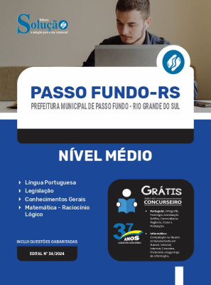 Apostila Prefeitura de Passo Fundo - RS  - Nível Médio - Imagem 3