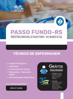 Apostila Prefeitura de Passo Fundo - RS  - Técnico de Enfermagem - Imagem 3