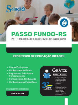 Apostila Prefeitura de Passo Fundo - RS  - Professor de Educação Infantil - Imagem 3