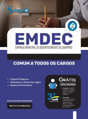 Apostila EMDEC em PDF  - Comum a Todos os Cargos - Imagem 1