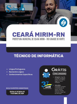 Apostila Prefeitura de Ceará Mirim - RN em PDF  - Técnico de Informática - Imagem 1