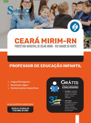 Apostila Prefeitura de Ceará Mirim - RN em PDF  - Professor de Educação Infantil - Imagem 1