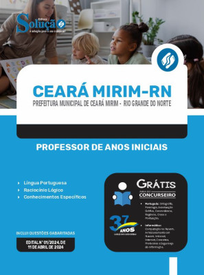 Apostila Prefeitura de Ceará Mirim - RN em PDF  - Professor de Anos Iniciais - Imagem 1