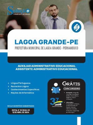 Apostila Prefeitura de Lagoa Grande - PE  - Auxiliar Administrativo Educacional/Assistente Administrativo Educacional - Imagem 3