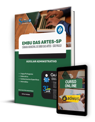 Apostila Câmara de Embu das Artes - SP  - Auxiliar Administrativo - Imagem 1