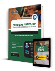 Capa Apostila Câmara de Embu das Artes - SP  - Auxiliar Administrativo