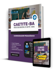 Capa Apostila Prefeitura de Caetité - BA  - Coordenador Pedagógico