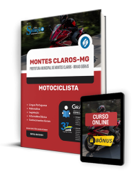 Capa Apostila Prefeitura de Montes Claros - MG  - Motociclista