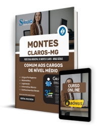 Capa Apostila Prefeitura de Montes Claros - MG  - Comum Nível Médio