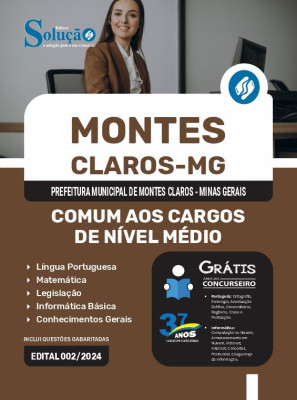 Apostila Prefeitura de Montes Claros - MG  - Comum Nível Médio - Imagem 3
