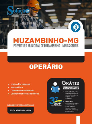 Apostila Prefeitura de Muzambinho - MG  - Operário - Imagem 3