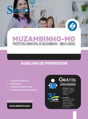 Apostila Prefeitura de Muzambinho - MG  - Auxiliar de Professor - Imagem 3