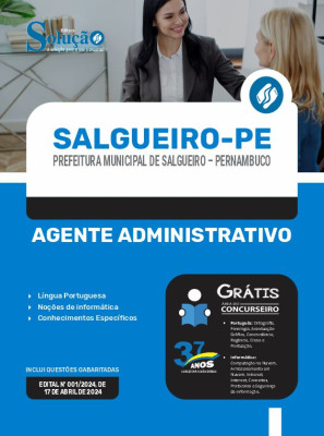 Apostila Prefeitura de Salgueiro - PE  - Agente Administrativo - Imagem 3