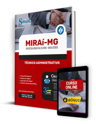 Capa Apostila Prefeitura de Miraí - MG  - Técnico Administrativo