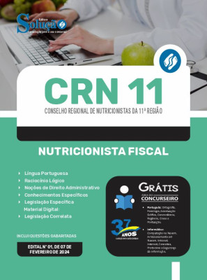 Apostila CRN 11  - Nutricionista Fiscal - Imagem 3