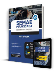Capa Apostila SEMAE Piracicaba - SP  - Motorista