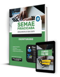 Capa Apostila SEMAE Piracicaba - SP  - Escriturário