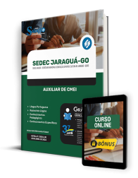 Capa Apostila SEDEC Jaraguá - GO  - Auxiliar de CMEI
