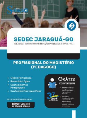 Apostila SEDEC Jaraguá - GO  - Profissional do Magistério (Pedagogo) - Imagem 3