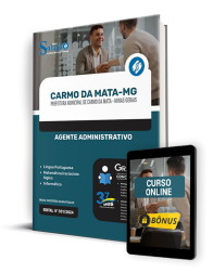 Capa Apostila Prefeitura de Carmo da Mata - MG  - Agente Administrativo