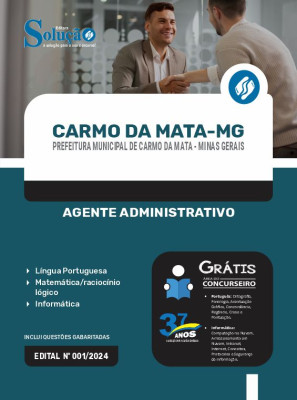 Apostila Prefeitura de Carmo da Mata - MG  - Agente Administrativo - Imagem 3