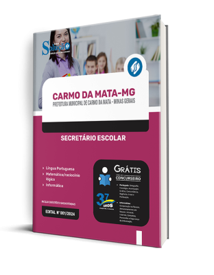Apostila Prefeitura de Carmo da Mata - MG  - Secretário Escolar - Imagem 2