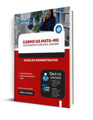 Apostila Prefeitura de Carmo da Mata - MG  - Auxiliar Administrativo - Imagem 2