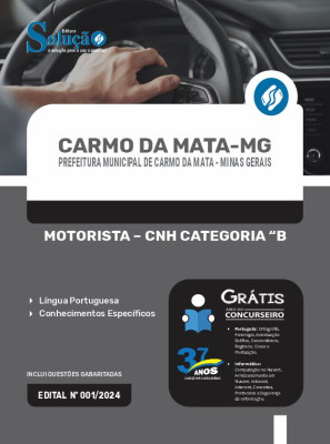 Apostila Prefeitura de Carmo da Mata - MG  - Motorista - CNH Categoria “B" - Imagem 3